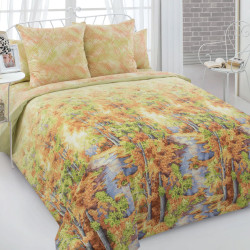 Постельное белье Королевское искушение (Текс-Дизайн) "Золотая осень 1", 1.5-спальный, перкаль (1250ПН207841)