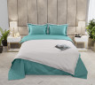 Постельное белье Legends (Текс-Дизайн) "Лазурный прибой", 2-спальный, сатин, на молнии (L3315GЯ2023)