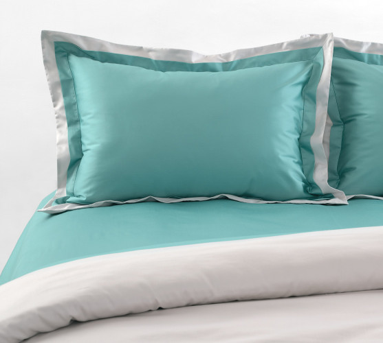 Постельное белье Legends (Текс-Дизайн) "Лазурный прибой", 2-спальный, сатин, на молнии (L3315GЯ2023)