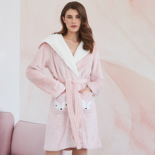 Халат женский Arya Home "Ambra", XL, велсофт (8680943083722)