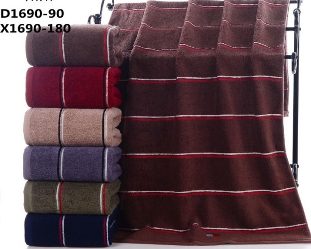 Набор полотенец Северный Город "Широкая полоса", 50x100, махровая ткань, 6 шт (СГ- X1690)