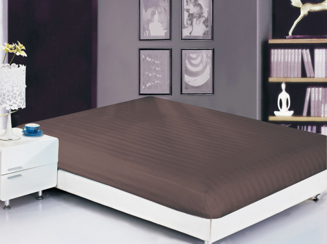 Простыня Valtery "PRST-R-47", 90x200, сатин, на резинке (PRST-R-47-1783)