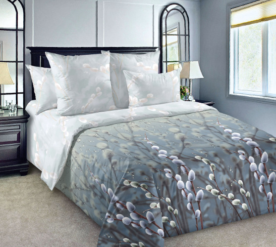 Постельное белье Королевское искушение (Текс-Дизайн) "Весенняя капель 1", евро, перкаль (4250ПН660481)