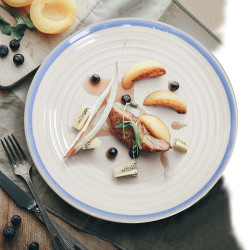 Набор тарелок Arya White Stoneware 4 пр. 20,8x2,5x12,3 см Голубой