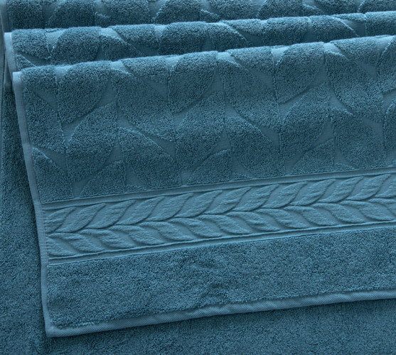 Полотенце Comfort Life (Текс-Дизайн) "Совершенство серо-голубой", для ванной, 70x140, махровая ткань (СврСг7014050)