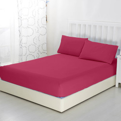 Простыня Текс-Дизайн &quot;Бордовый&quot;, 120x200, трикотаж, на резинке (Ш120200бор)