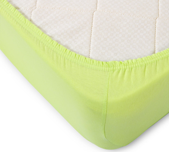 Простыня Текс-Дизайн "Салатовый", 200x200, трикотаж, на резинке (ш200200сал)