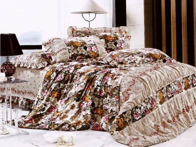 Постельное белье Tango (Танго) "Provence(Прованс)", 1.5-спальный, сатин (SVI04-994 код1074)