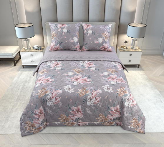 Постельное белье с одеялом Королевское искушение (Текс-Дизайн) "Мгновение", Зима-Лето, 1.5-спальный, перкаль, на молнии (1579Ч203883)