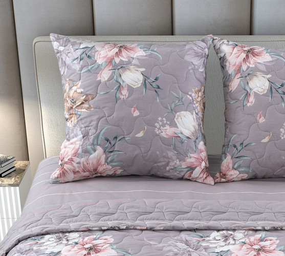 Постельное белье с одеялом Королевское искушение (Текс-Дизайн) "Мгновение", Зима-Лето, 1.5-спальный, перкаль, на молнии (1579Ч203883)