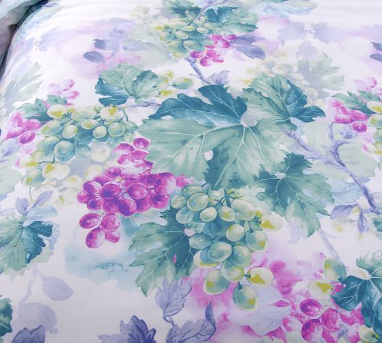 Постельное белье Королевское искушение (Текс-Дизайн) "Виноградная лоза 4", 1.5-спальный, сатин, на молнии (Н1240208614)