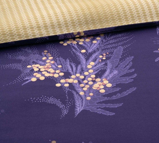 Постельное белье Королевское искушение (Текс-Дизайн) "Ветки мимозы 2", евро, перкаль (4250ПН660102)