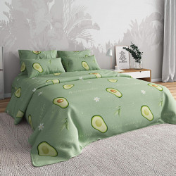 Постельное белье Valtery &quot;Авокадо&quot;, 1.5-спальный, бязь (0474-1-1249)