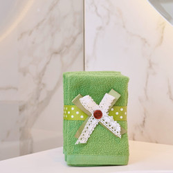 Набор полотенец Arya Home &quot;Button&quot;, подарочные, 30x30, махровая ткань, 6 шт (8680943086303)