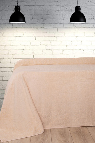 Покрывало Valtery, 200x220, махровая ткань (PMT L.bej-1780)