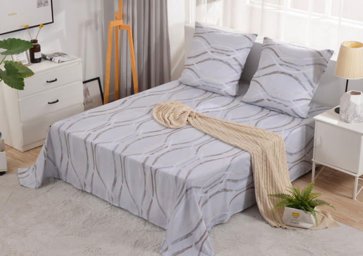 Простыня Valtery "PCT-R-305", 90x200, сатин, на резинке (PCT-R-305-1783)