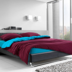 Постельное белье Текс-Дизайн &quot;Ледяной гранат&quot;, 1.5-спальный, трикотаж, на молнии, на резинке (1550Т090лгра)