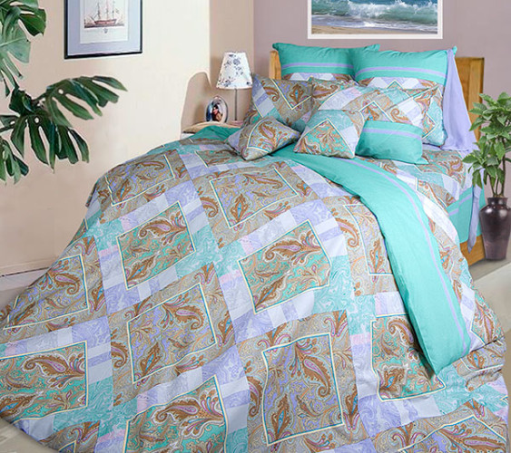 Покрывало Белиссимо (Текс-Дизайн) "Бахчисарай", 180x210, бязь, стеганое (Б180210Бахчи)