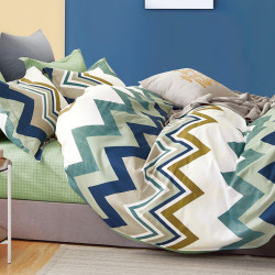 Постельное белье Cleo &quot;0007-SK&quot;, евро, сатин, на молнии (CLEO-SK-31/0007)