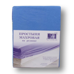Простыня AlViTek (АльВиТек), 180x200, махровая ткань, на резинке (ПМР-ЛАЗУ-180)