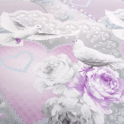 Постельное белье Королевское искушение (Текс-Дизайн) "История любви 1", 1.5-спальный, перкаль (1250П205061)