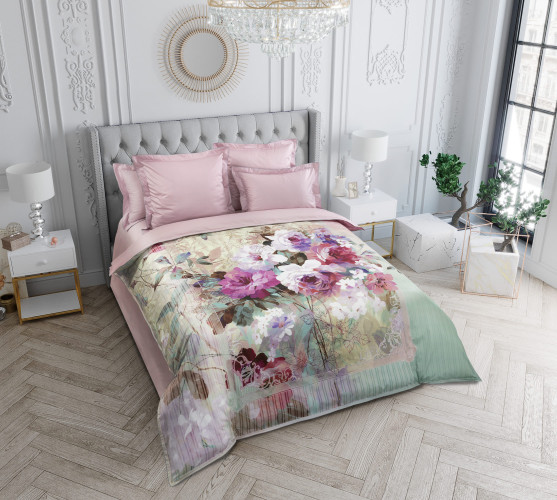 Постельное белье Legends (Текс-Дизайн) "Солнечный день", семейный, сатин, на молнии (L6323FL22033)