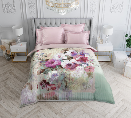 Постельное белье Legends (Текс-Дизайн) "Солнечный день", семейный, сатин, на молнии (L6323FL22033)