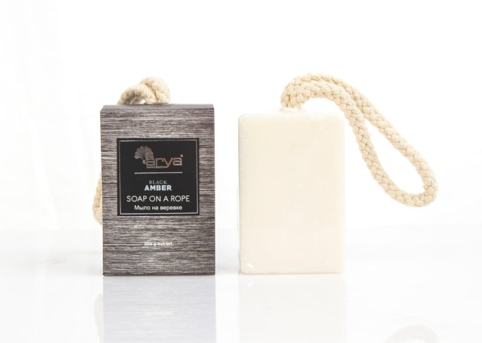 Мыло Arya с Мужским Ароматом 200 гр Black Amber Белый