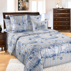 Покрывало Белиссимо (Текс-Дизайн) &quot;Акватория 1&quot;, 160x210, бязь, стеганое (П160120акв)