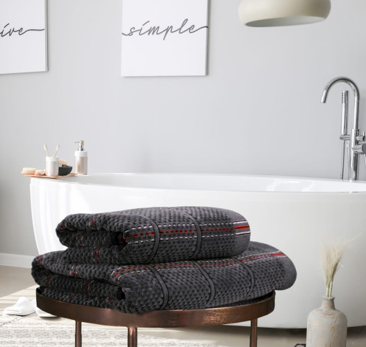 Полотенце Arya Home "Aiden", для ванной, 50x90, махровая ткань (8680943231321)