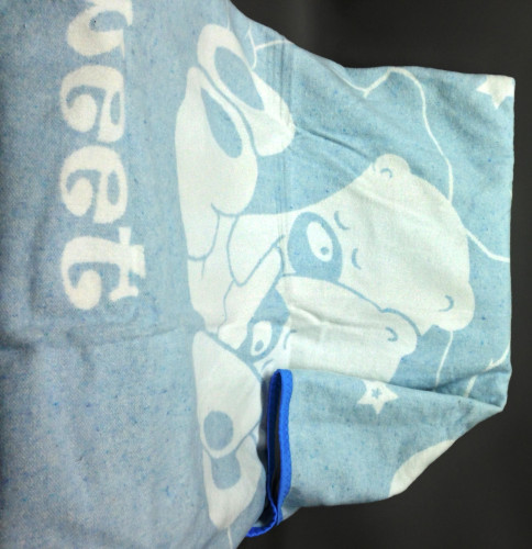 Одеяло  Vladi "Сони", 100x140, байковое (Сони бело-голубое)