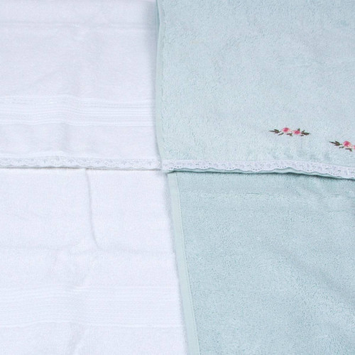 Набор полотенец Arya Home "Lora", подарочные, 50x90, махровая ткань, 2 шт (8680943039118)