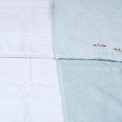 Набор полотенец Arya Home "Lora", подарочные, 50x90, махровая ткань, 2 шт (8680943039118)