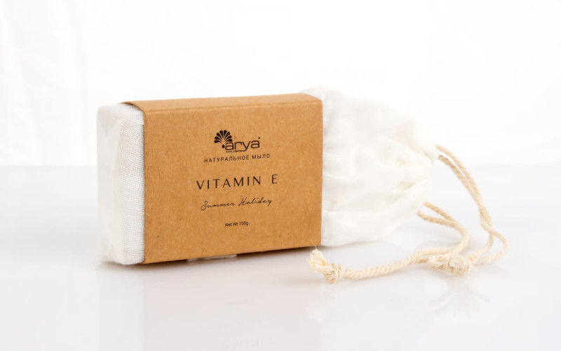 Мыло Arya с Ароматом 150 гр Vitamin E Горчичный