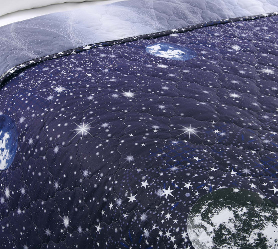 Покрывало Королевское искушение (Текс-Дизайн) "Песня звёзд 1", 210x260, перкаль, стеганое (П260210ПесЗв)