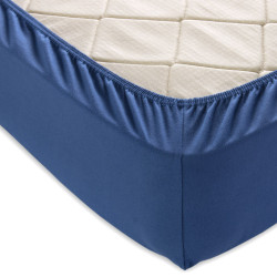 Простыня Текс-Дизайн "Индиго", 120x200, трикотаж, на резинке (Ш120200индиг)