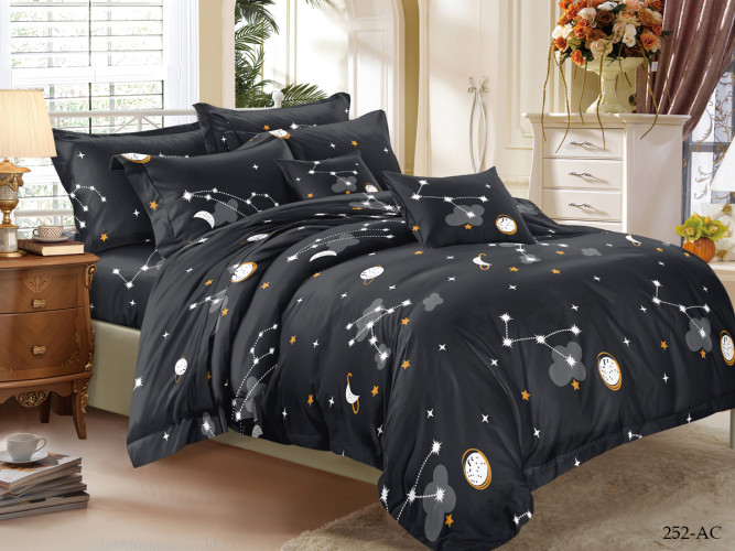 Постельное белье Cleo "Art Color 252-AC", 2-спальный, полисатин (20/252-AC)