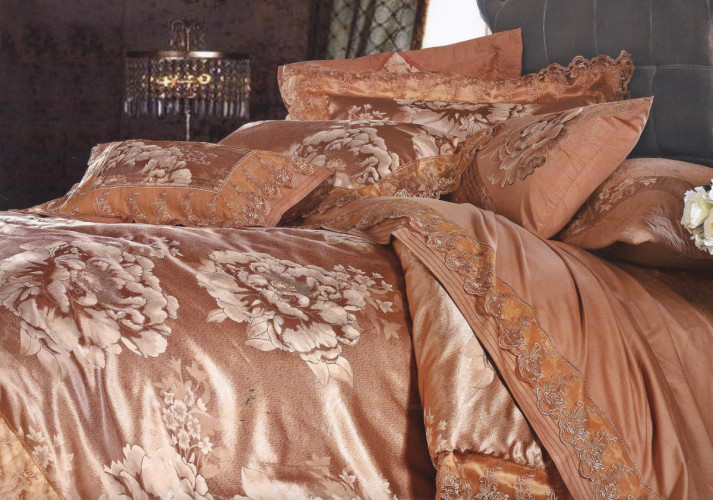 Постельное белье Фамилье "TJ-15", евро, сатин (TJ-15-1253)