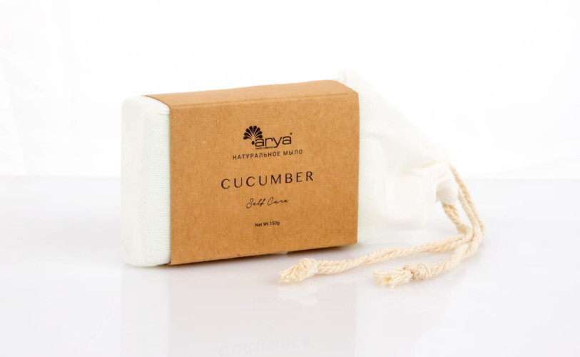 Мыло Arya с Ароматом 150 гр Cucumber Белый