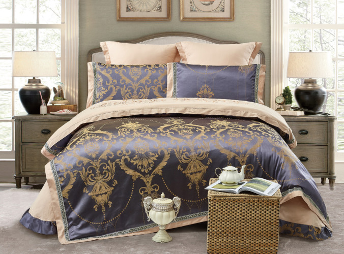 Постельное белье Cristelle (Кристель) "TJ113", евро, жаккард (TJ113-56 код1093)