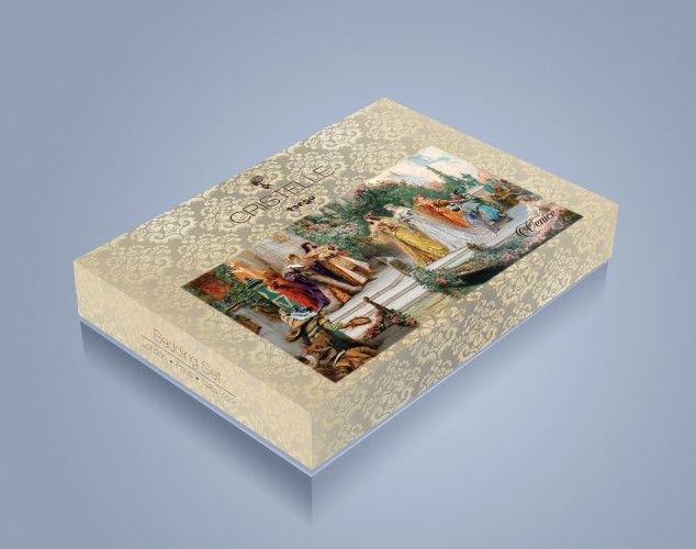 Постельное белье Cristelle (Кристель) "TJ113", евро, жаккард (TJ113-56 код1093)