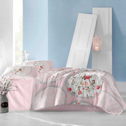 Постельное белье Arya Home &quot;Perlita&quot;, 1.5-спальный, ранфорс, печатное (8680943061416)