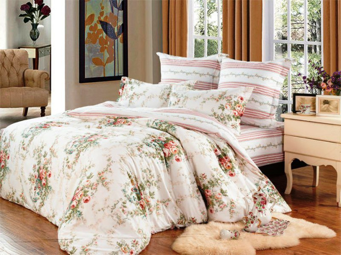 Постельное белье Сайлид "B-120", евро, сатин (B-120-172)