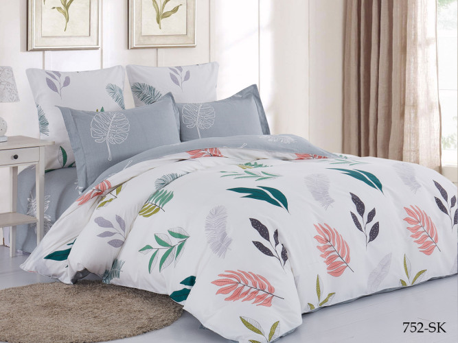 Постельное белье Cleo "752-SK", 1.5-спальный, сатин, на молнии (CLEO-SK-15/752)