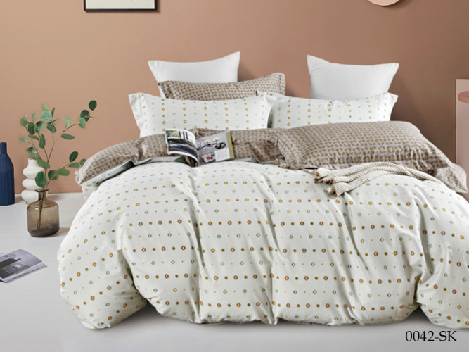 Постельное белье Cleo "0042-SK", евро, сатин, на молнии (CLEO-SK-31/0042)