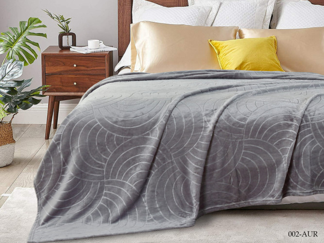 Плед Cleo "AURA", 180x200, велсофт (180/002-AUR)