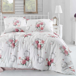 Постельное белье Arya Home &quot;Zaira&quot;, 1.5-спальный, ранфорс, печатное (8680943061461)