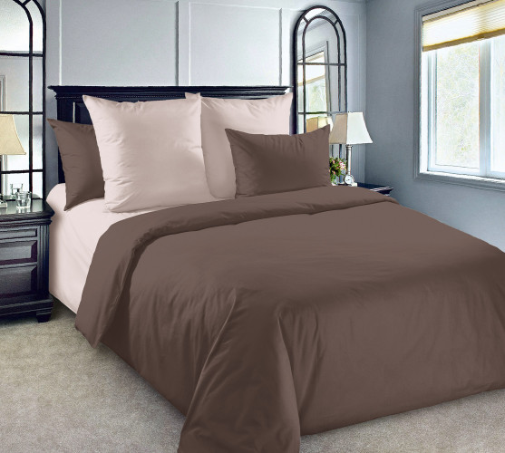 Постельное белье Королевское искушение (Текс-Дизайн) "Шоколадное мороженое", 1.5-спальный, перкаль, на молнии (1276ПНшмор)