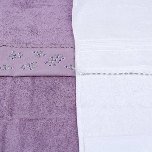 Набор полотенец Arya Home "Maylo", подарочные, 50x90, махровая ткань, 2 шт (8680943039170)