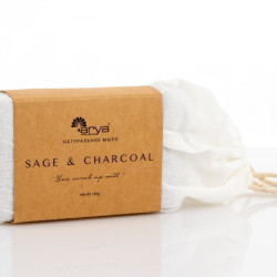 Мыло Arya с Ароматом 150 гр Sage &amp; Charcoal Черный